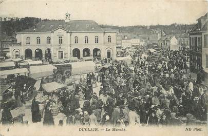 / CPA FRANCE 77 "Duclair, le marché"