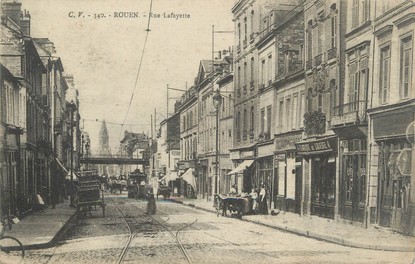 / CPA FRANCE 49 "Rouen, rue Lafayette"