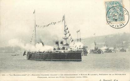 CPA BATEAU GUERRE "La Marseillaise"