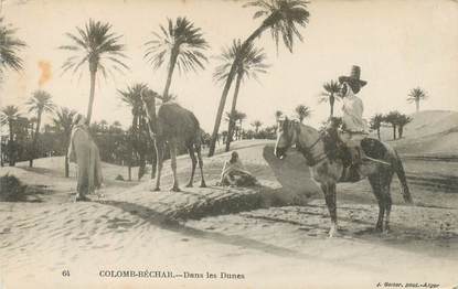 CPA ALGERIE "Colomb Béchar, dans les dunes"