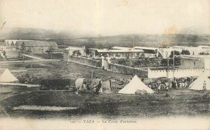 CPA MAROC "Taza, le camp d'aviation"