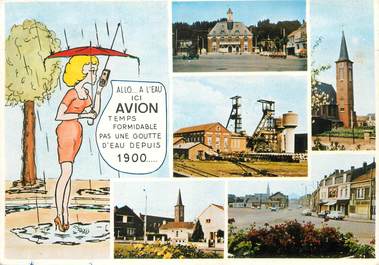 / CPSM  FRANCE 62 " Avion"