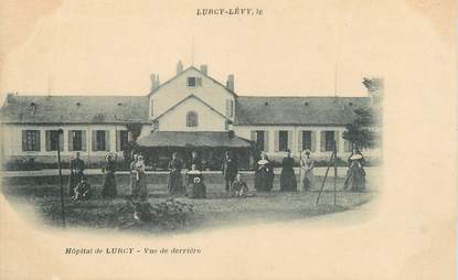 / CPA  FRANCE 03 "Lurcy Lévy, hôpital de Lurcy, vue de derrière"