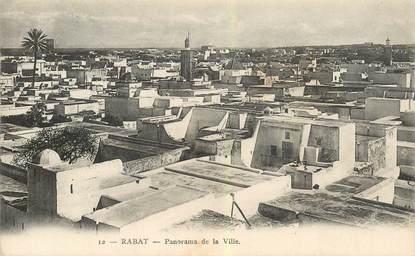 CPA MAROC   "Rabat, panorama de la ville"