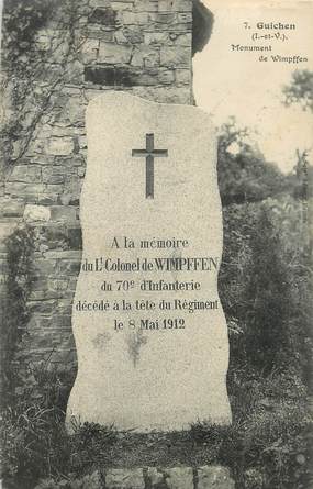 / CPA FRANCE 35 "Guichen, monument de Wimpffen"