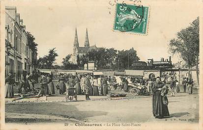 Chateauroux, Place Saint Fiacre, le marché