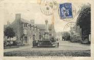 35 Ille Et Vilaine / CPA FRANCE 35 "Baguer Morvan, le monument et la rue principale"