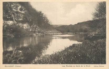 / CPA FRANCE 89 "Blannay, les Roches au bord de la Cure"