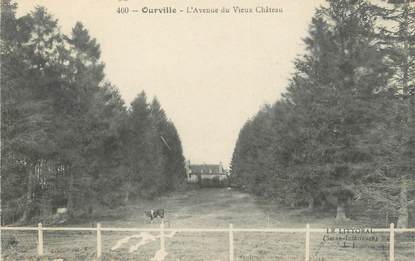 / CPA FRANCE 76 "Ourville, l'avenue du vieux château"