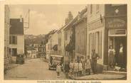 77 Seine Et Marne CPA FRANCE 77 "Nanteuil les Meaux, la rue Gambetta, café restaurant Aux chevaliers de l'Arc"