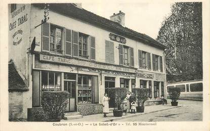 CPA FRANCE 93 "Coubron, Café restaurant Le Soleil d'Or"