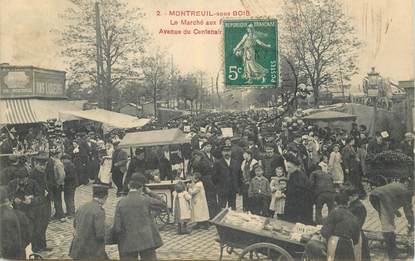 CPA FRANCE 93 "Montreuil sous Bois, le marché"