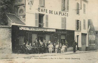 CPA FRANCE 93 "Sevran, café de la place, Maison E. DUCROCQ"