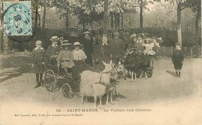 CPA FRANCE 94 "Saint Mandé, la voiture aux chèvres"