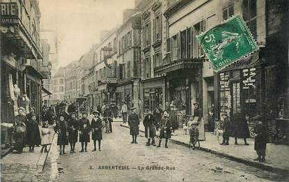 CPA FRANCE 95 "Argenteuil, la grande rue "