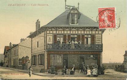 CPA FRANCE 95 "Beaumont, le café de la Place Voltaire, Maison  BRIDOUX"