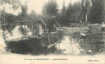 CPA FRANCE 95 "Environs de Beaumont, auto rouisseur"