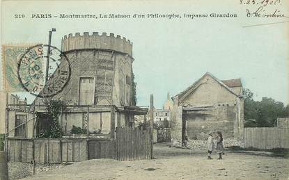 Paris, XVIII ème,  Montmartre, la maison d'un philosophe, impasse Girardon