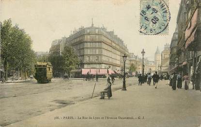 Paris, XII ème, la rue de Lyon et l'avenue Daumesnil