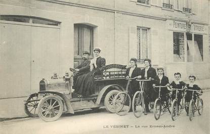 CPA FRANCE 78 "Le Vésinet, la rue Ernest André" / AUTOMOBILE