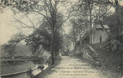 / CPA FRANCE 08 "Fumay, ardoisière Belle Rose et avenue de divers Monts"