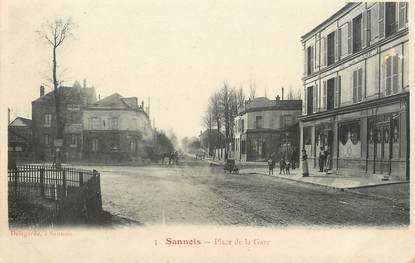 / CPA FRANCE 95 "Sannois, place de la gare"