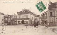 95 Val D'oise / CPA FRANCE 95 "Sannois, place de l'église et rue Damiette"