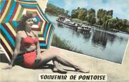 95 Val D'oise / CPSM FRANCE 95 "Souvenir de Pontoise"