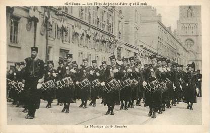 / CPA FRANCE 45 "Orléans, la musique du 8ème Zouaves"
