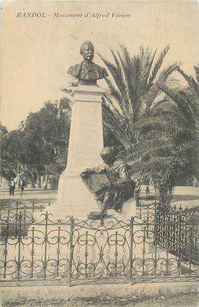 / CPA FRANCE 83 "Bandol, monument d'Alfred Vivien"