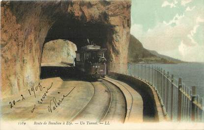 Route de Beaulieu à Eze, un tunnel / TRAIN / Ed. L.L.