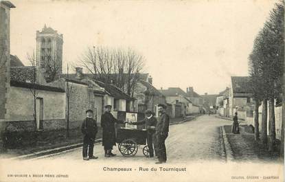 CPA "Champeaux, rue du Tourniquet"