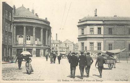 / CPA FRANCE 08 "Sedan, théâtre et place du rivage"