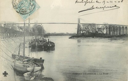 / CPA FRANCE 17 "Tonnay Charente, le pont"