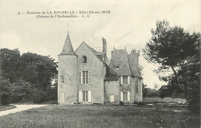 / CPA FRANCE 17 "Salles sur Mer; château de l'Herbeaudière"