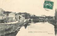 17 Charente Maritime / CPA FRANCE 17 "Saintes, le quai des Frères, vu du pont"