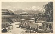 74 Haute Savoie / CPA FRANCE 74 "Sallanches, hôtel Belvédère, la terrasse et le Mont Blanc"