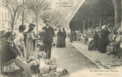 / CPA FRANCE 06 "Cannes, le marché aux fleurs "