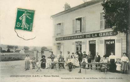 CPA FRANCE 77 "Changis Saint Jean, Maison RINCHON, restaurant de la gare"