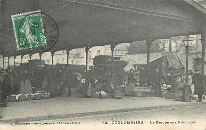 CPA FRANCE 77 "Coulommiers, le marché aux Fromages"