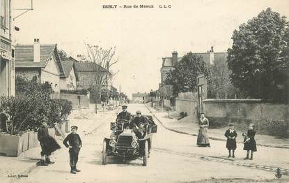 CPA FRANCE 77 "Esbly, rue de Meaux" / AUTOMOBILE