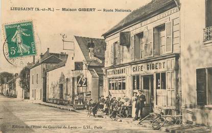 CPA FRANCE 77 "Lieusaint, Maison GIBERT, la route Nationale"