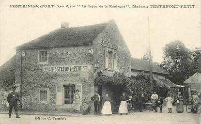CPA FRANCE 77 "Fontaine le Port, Au Repos de la Montagne, Maison TESTEFORT PETIT"