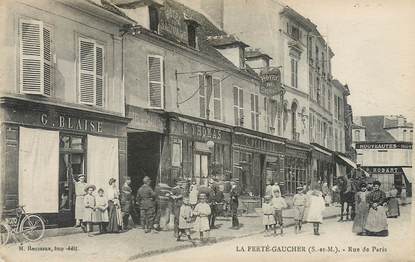 CPA FRANCE 77 "la Ferté Gaucher, la rue de Paris"