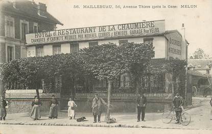 CPA FRANCE 77 "Melun, Maillebuau, avenue Thiers, hotel restaurant de la chaumière"