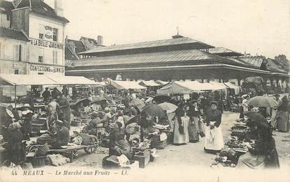 CPA FRANCE 77 "Meaux, le marché aux Fruits"