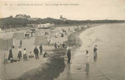 / CPA FRANCE 17 "Sur la Plage de Saint Georges"