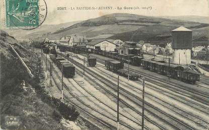 / CPA FRANCE 48 "La bastide Saint Laurent, la gare"