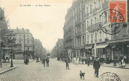 / CPA FRANCE 76 "Le Havre, la rue Thiers"