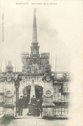 / CPA FRANCE 08 "Bazeilles, monument de la crypte"